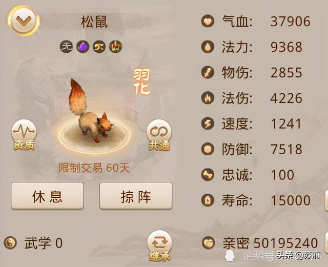 问道手游：世道第一个性宠，强化12“小松鼠”
